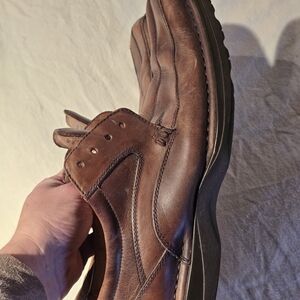 Kenneth Cole Reaction Brown Leather Loafers Lace-up